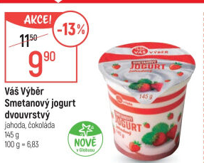 Ochucený jogurt smetanový Váš Výběr
