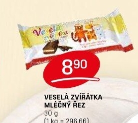 Dezert řez Veselá zvířátka