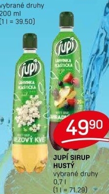 Sirup hustý Lahvinka Jupí