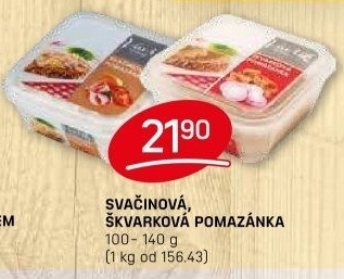 Škvarková pomazánka Lahůdky Vavřík