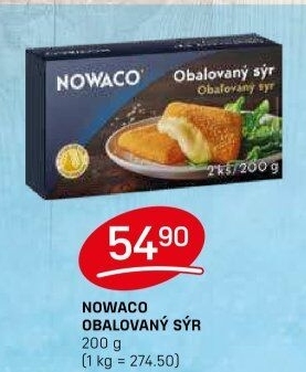 Sýr obalovaný mražený Nowaco