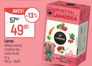 Čaj ovocný dětský Leros