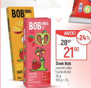 Ovocné pásky Šnek BOB LLC Eco Snack