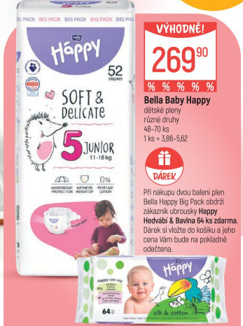 Pleny dětské Háppy Bella