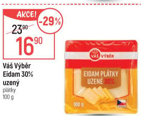 Sýr Eidam uzený 30% Váš Výběr