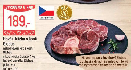 Hovězí kližka s kostí Globus