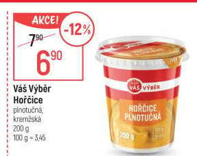 Hořčice plnotučná Váš Výběr