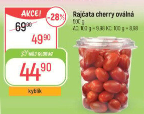 Rajčata cherry oválná