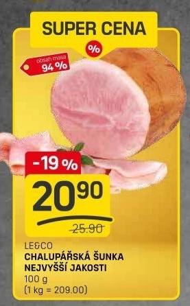 Chalupářská šunka nejvyšší jakosti Le&amp
