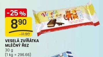 Dezert řez Veselá zvířátka
