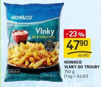 Hranolky vlnky mražené Nowaco