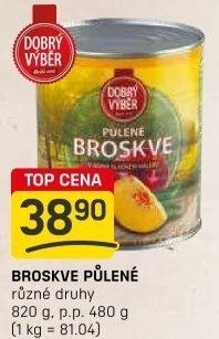 Kompot broskve Dobrý Výběr