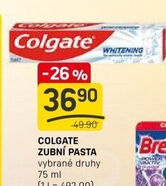 Pasty na zuby Colgate