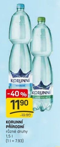 Přírodní voda Korunní