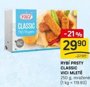 Rybí prsty mražené Vici