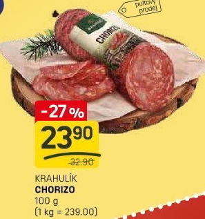 Salám Chorizo Krahulík