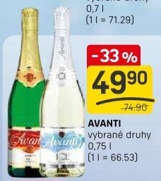 Šumivé nápoje Avanti