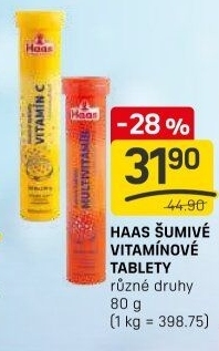 Šumivé tablety Haas