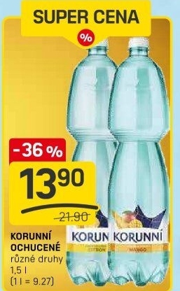 Voda ochucená Korunní