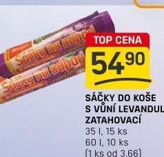 Zatahovací pytle s vůní 35 l Vipor