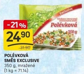 Zeleninová polévková směs mražená exclusive