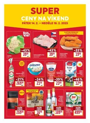 akční leták BILLA 12.2.2025-18.2.2025