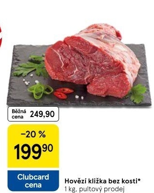 Hovězí přední bez kosti - kližka