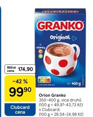 Instantní kakao Granko Orion