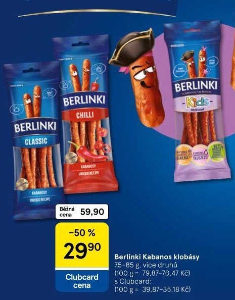 Kabanosky Berlinki Morliny