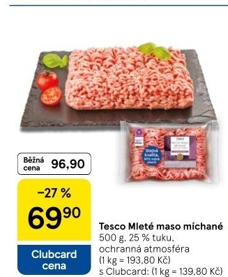 Mleté maso mix Tesco