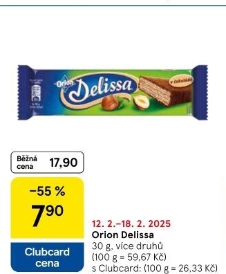 Oplatky celomáčené Delissa Orion