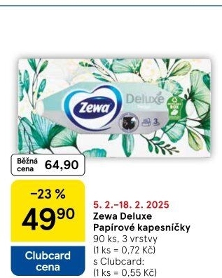 Papírové kapesníčky 3vrstvé DeluxeZewa - box
