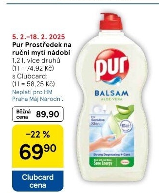Prostředek na nádobí Pur