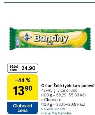 Tyčinky ovocné v čokoládě Orion
