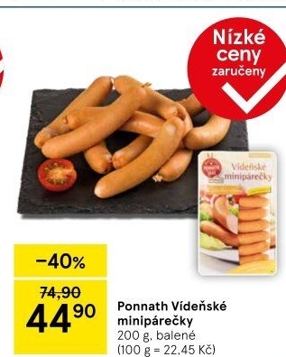Minipárečky vídeňské Ponnath