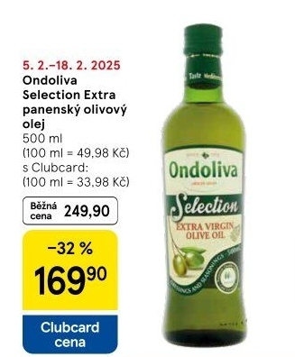 Olivový olej extra panenský Selection Ondoliva