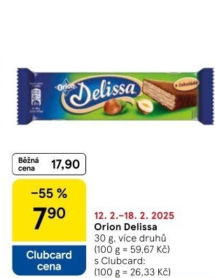 Oplatky celomáčené Delissa Orion