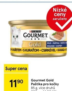 Paštika pro kočky Gold Gourmet Purina