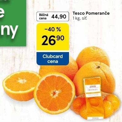 Pomeranče Tesco