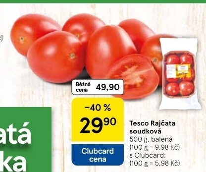 Rajčata soudková Tesco