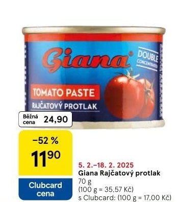 Rajčatový protlak Giana