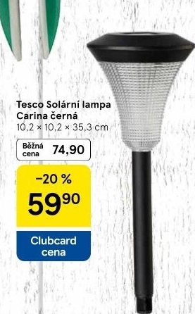 Solární svítidlo Tesco