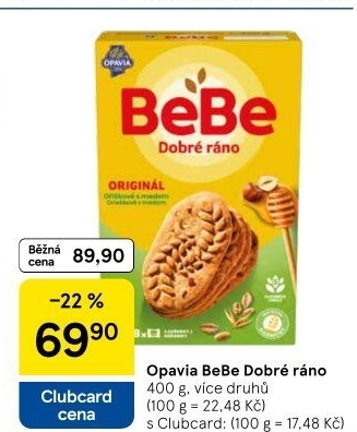Sušenky BeBe Dobré ráno Opavia