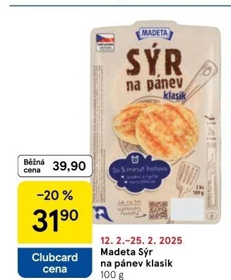 Sýr na pánev Madeta