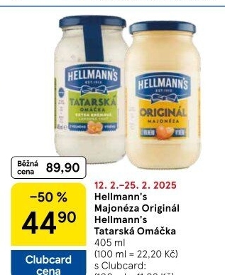 Tatarská omáčka Hellmann'