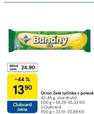Tyčinky ovocné v čokoládě Orion