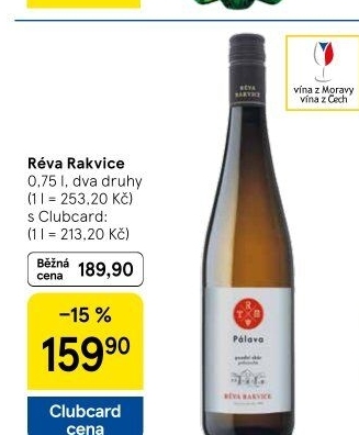 Vína Vinařství Réva Rakvice