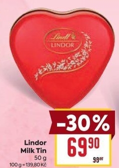 Bonboniéra srdce Pralinky Lindor Lindt