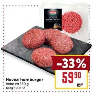 Hovězí hamburger Maso Příbram