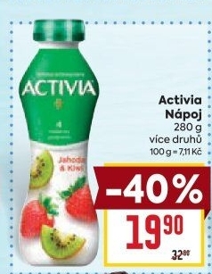 Jogurtový nápoj Activia Danone